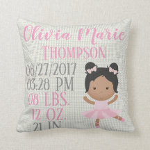 African American Pink Ballerina Ballet Dance Birth