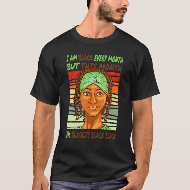 African American Population Girls Dreadlocks Holid T-Shirt (Front)