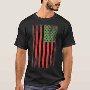 African American Pride Flag  Pan African Green Red T-Shirt