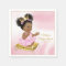 African American Princess Baby Shower Paper Napkin