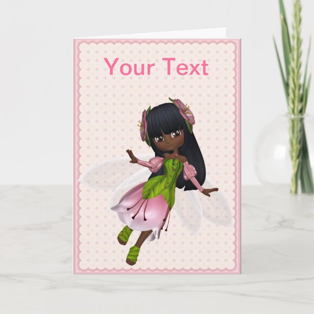 African American Princess Greeting Card (Front)