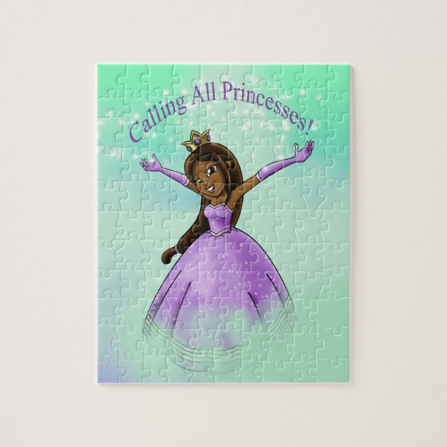 African American Princess Jigsaw Puzzle (Vertical)