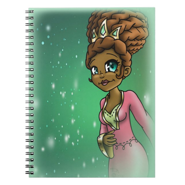 African American Princess Notebook (Front)
