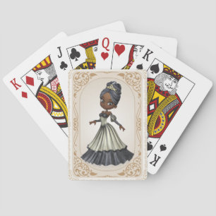 African American Princess Playing Cards
