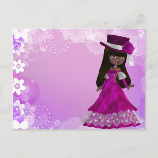 African American Princess Postcard