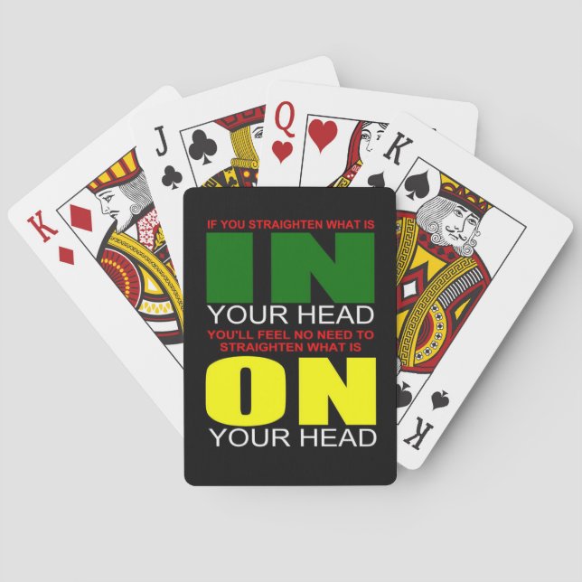 African American principle Playing Cards (Back)