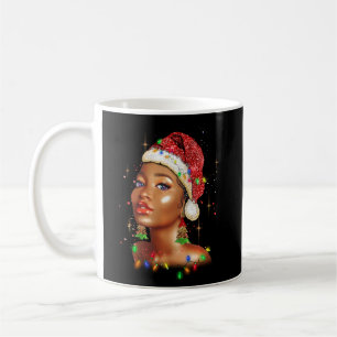 African American Queen Black Woman Melanin Christm Coffee Mug