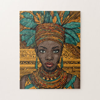 African American Queen Jigsaw Puzzle