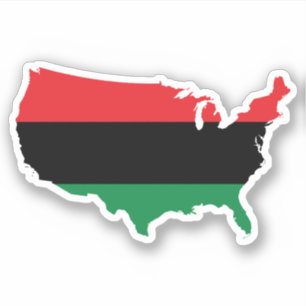 African American _ Red, Black & Green Colours