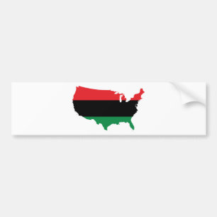African American _ Red, Black & Green Colours Bumper Sticker