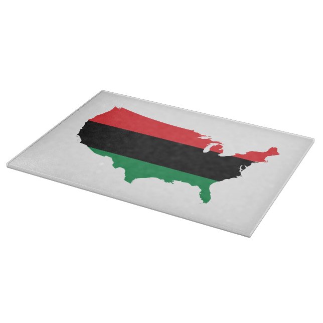 African American _ Red, Black & Green Colours Cutting Board (Corner)