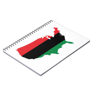African American _ Red, Black & Green Colours Notebook
