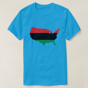 African American _ Red, Black & Green Colours T-Shirt