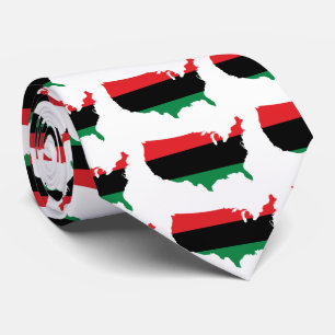 African American _ Red, Black & Green Colours Tie