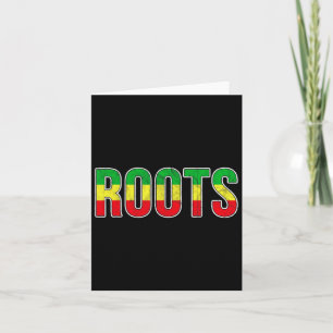 African American Roots Flag - Black History Pride Card
