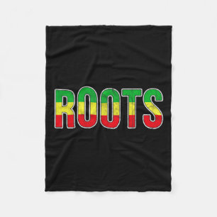 African American Roots Flag - Black History Pride Fleece Blanket