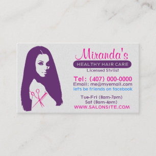 African American Salon Business/Appointment Cards
