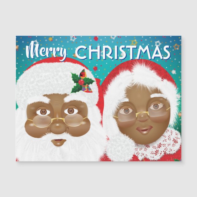 African American Santa and Mrs Claus (Front)