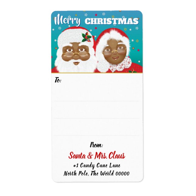 African American Santa and Mrs Claus Christmas (Front)
