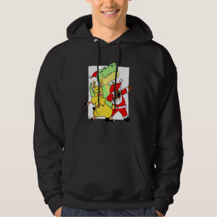 African American Santa Black Christmas Dabbing San Hoodie