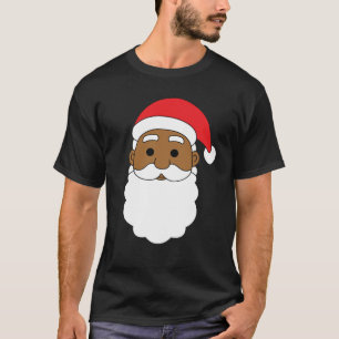 African American Santa Black Family Christmas T-Shirt