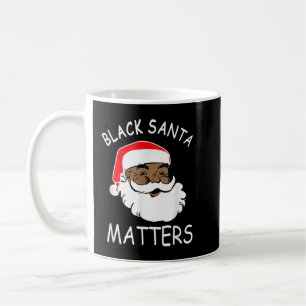 African American Santa Black Matters Christmas Paj Coffee Mug