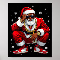 African American Santa Christmas Black Xmas Women 
