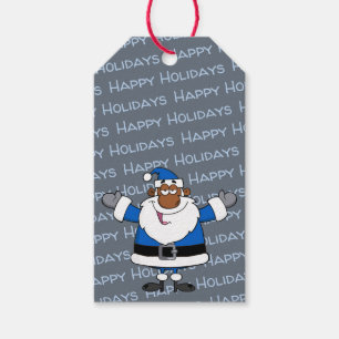 African American Santa Christmas Hanukkah Kwanzaa Gift Tags