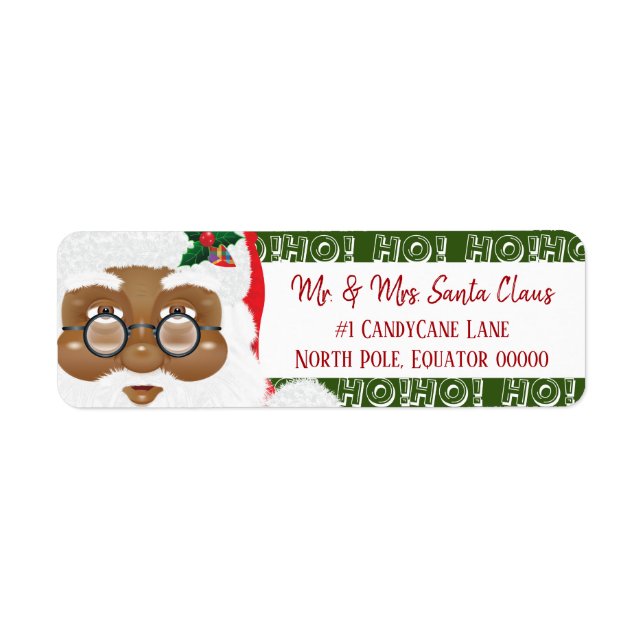 African American Santa Claus Christmas Holiday (Front)