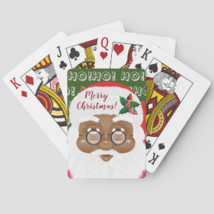 African American Santa Claus Christmas Holiday Playing Cards