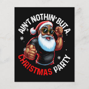 African American Santa Claus Christmas Pajama