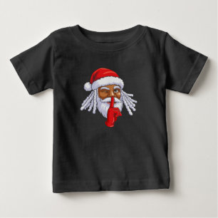 African American Santa Claus Christmas Party Decor Baby T-Shirt