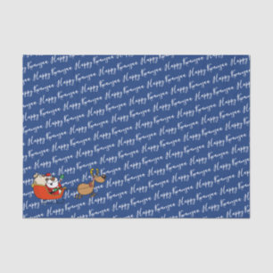 African American Santa Claus Kwanzaa Celebration Tissue Paper