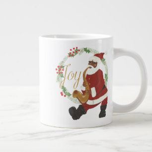 African American Santa Claus Large Coffee Mug