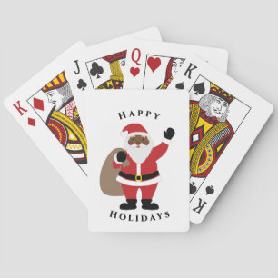 African American Santa Claus Playing Card