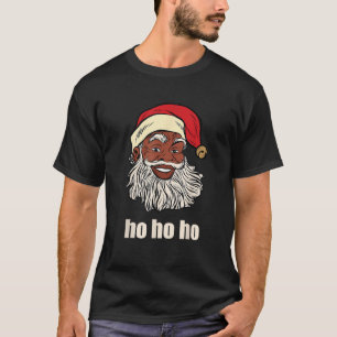 African American Santa Tee Black Santa Christmas  
