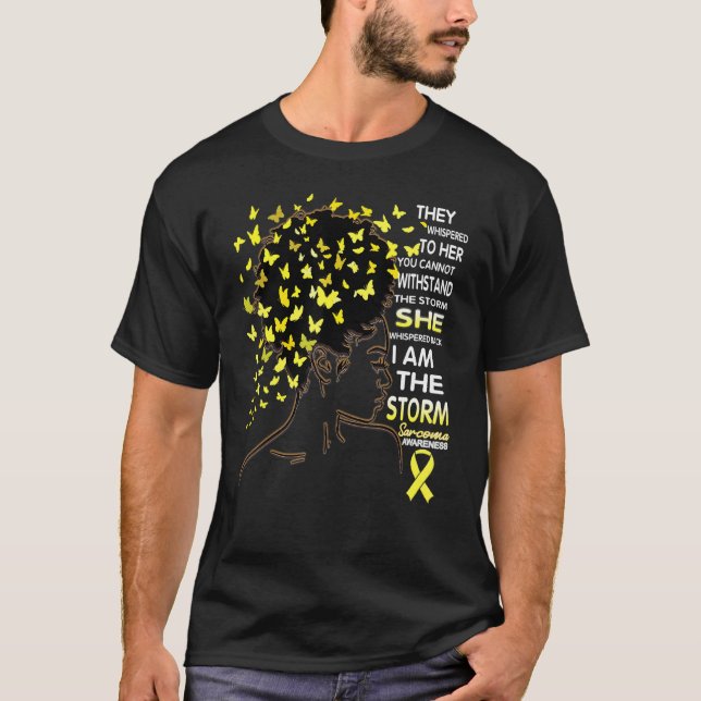 African American Sarcoma Awareness I'm The Storm T-Shirt (Front)