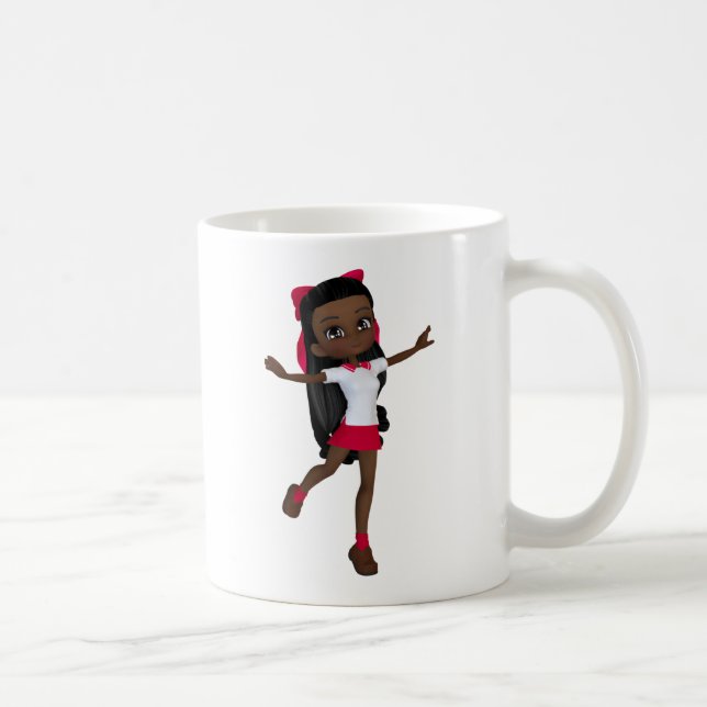 African american school girl t-shirt coffee mug (Right)