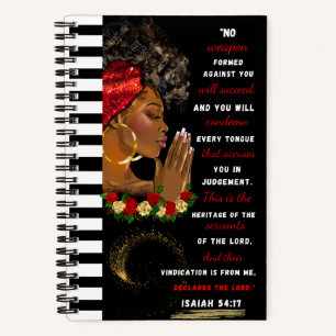 African American Scripture Spiral Note Book