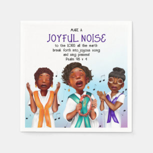 African American Singers Scripture Napkin