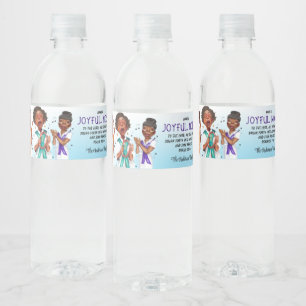 African American Singers Scripture Water Bottle Label