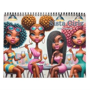 African American Sista Girlz 2025 Calendar