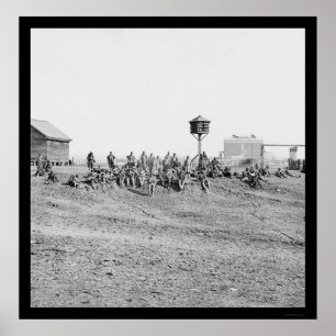 African American Soldiers 1865 Poster