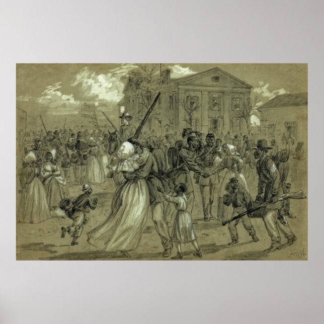 AFRICAN AMERICAN SOLDIERS HOME from CIVIL WAR Poster (Front)