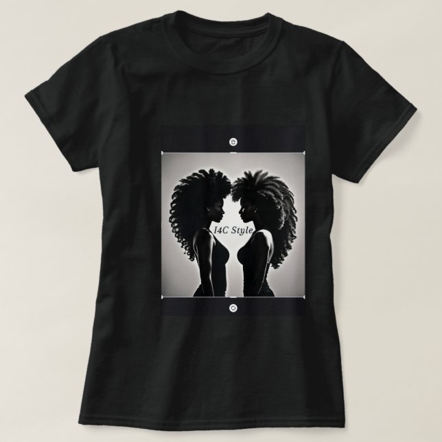 African American Styles, Black Beauty And Fashion T-Shirt (Design Front)