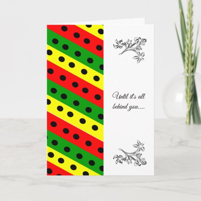 African American sympathy Card (Front)