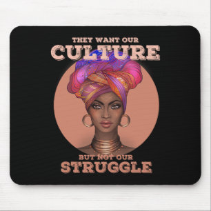 African American T For Women Black History Culture Mouse Mat