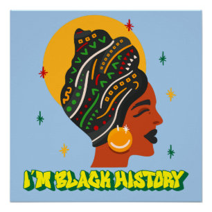 African American t-shirt Black Women Shirt Poster