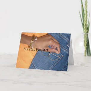 African American Teen Birthday Card