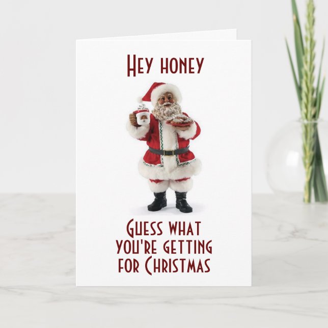 AFRICAN-AMERICAN TELLS OF HIS CHRISTMAS LOVE HOLIDAY CARD (Front)